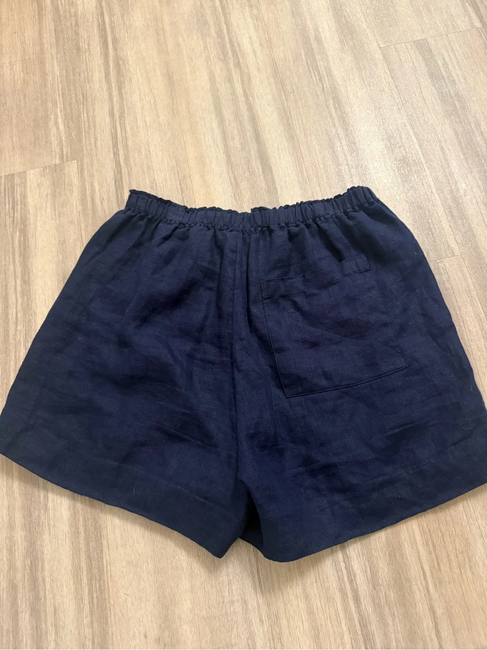 jcrew tropez linen short navy